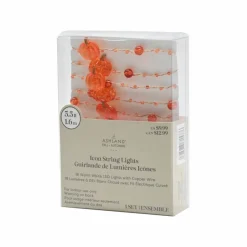 18ct. Pumpkin & Beads Icon LED String Lights by Ashland®