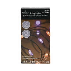 50ct. Purple & Orange Color Changing LED String Lights by Ashland®