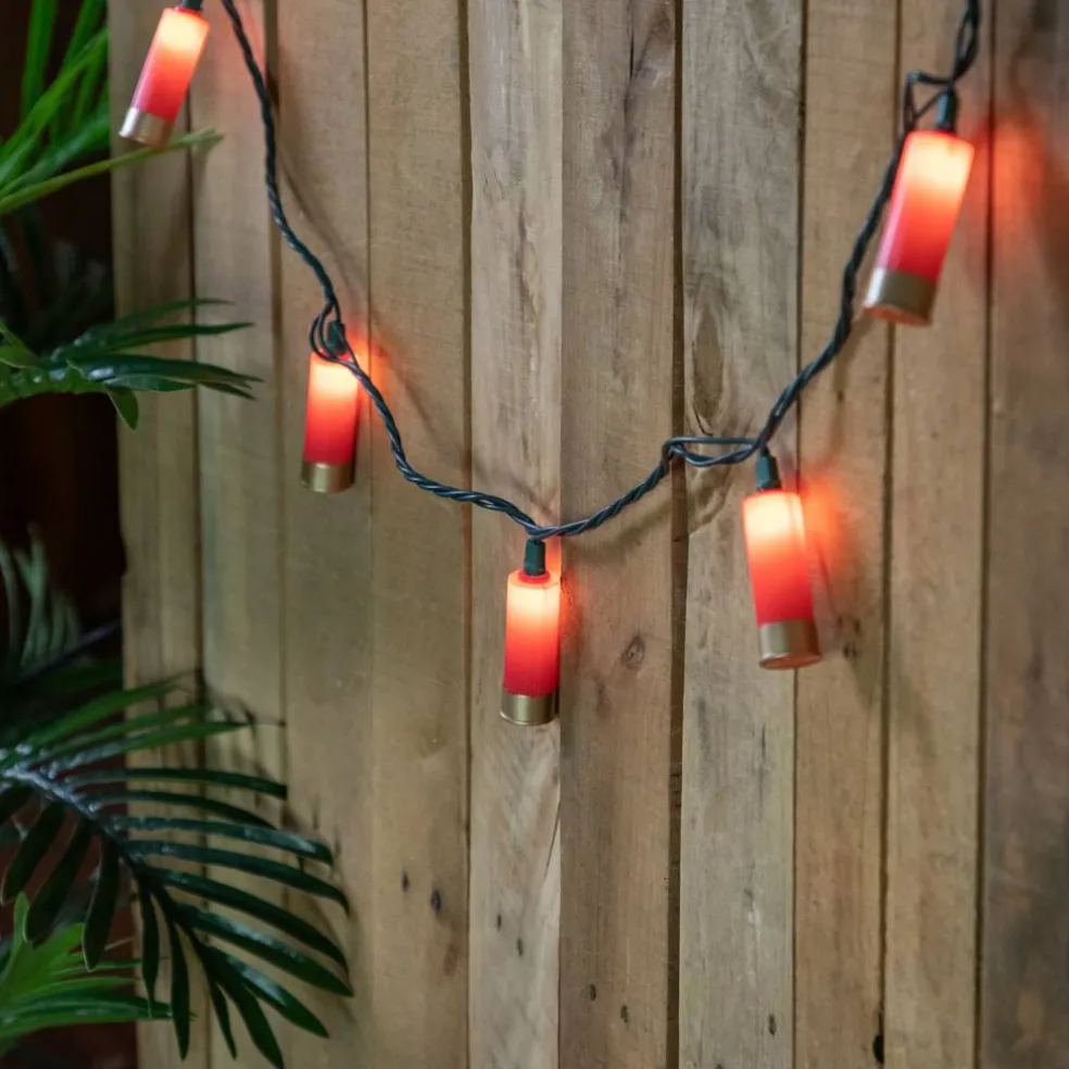 10ct. Shotgun Shells Patio String Lights