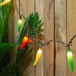 35ct. Vibrantly Colored Chili Pepper String Light Set