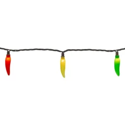 35ct. Vibrantly Colored Chili Pepper String Light Set