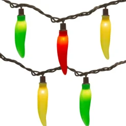 35ct. Vibrantly Colored Chili Pepper String Light Set