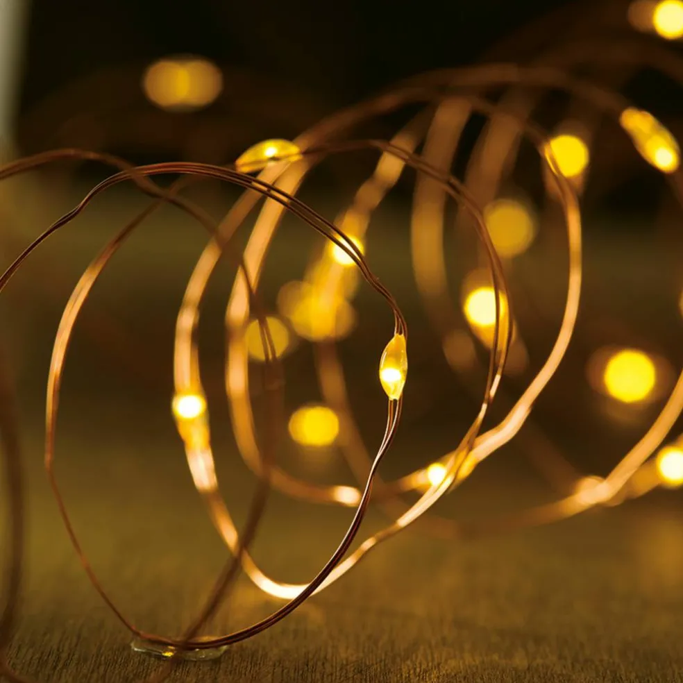 50ct. Warm White & Amber LED String Lights by Ashland®