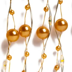40ct. Warm White Gold Pearl LED String Lights by Ashland®