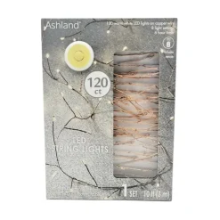 120ct. Warm White LED Copper String Lights Garland by Ashland®