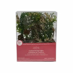 18ct. Warm White LED Pinecone Garland String Lights by Ashland®