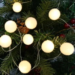 12ct. Warm White LED White Fuzzy String Lights by Ashland®