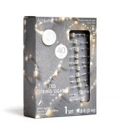 40ct. Warm White Pearl LED String Lights by Ashland®