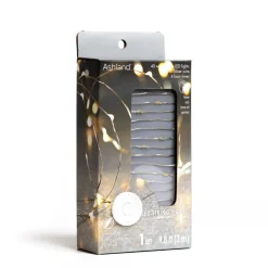 40ct. Warm White Silver Wire LED String Lights by Ashland®