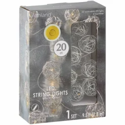 20ct. Warm White Wire Ball LED String Lights by Ashland™