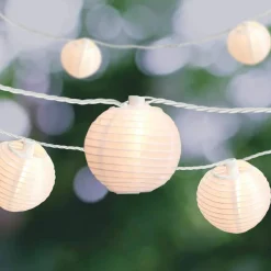 10ct. White Fabric Lantern String Lights By Ashland™