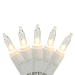 20ct. White Outdoor Mini Patio Umbrella String Lights