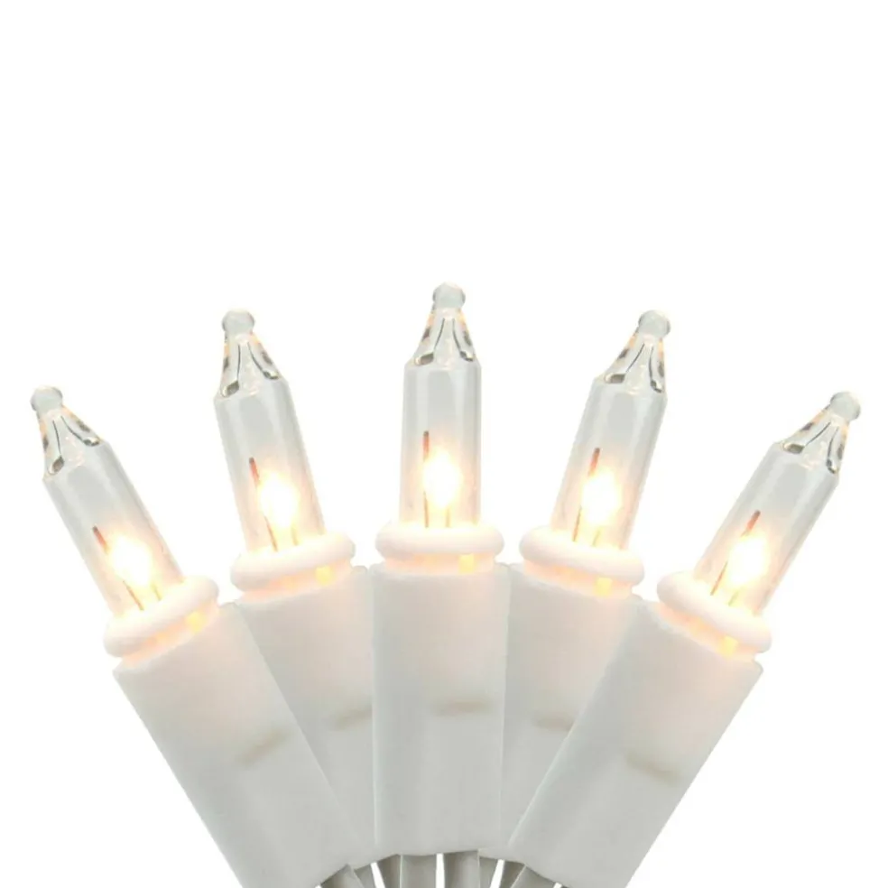 20ct. White Outdoor Mini Patio Umbrella String Lights