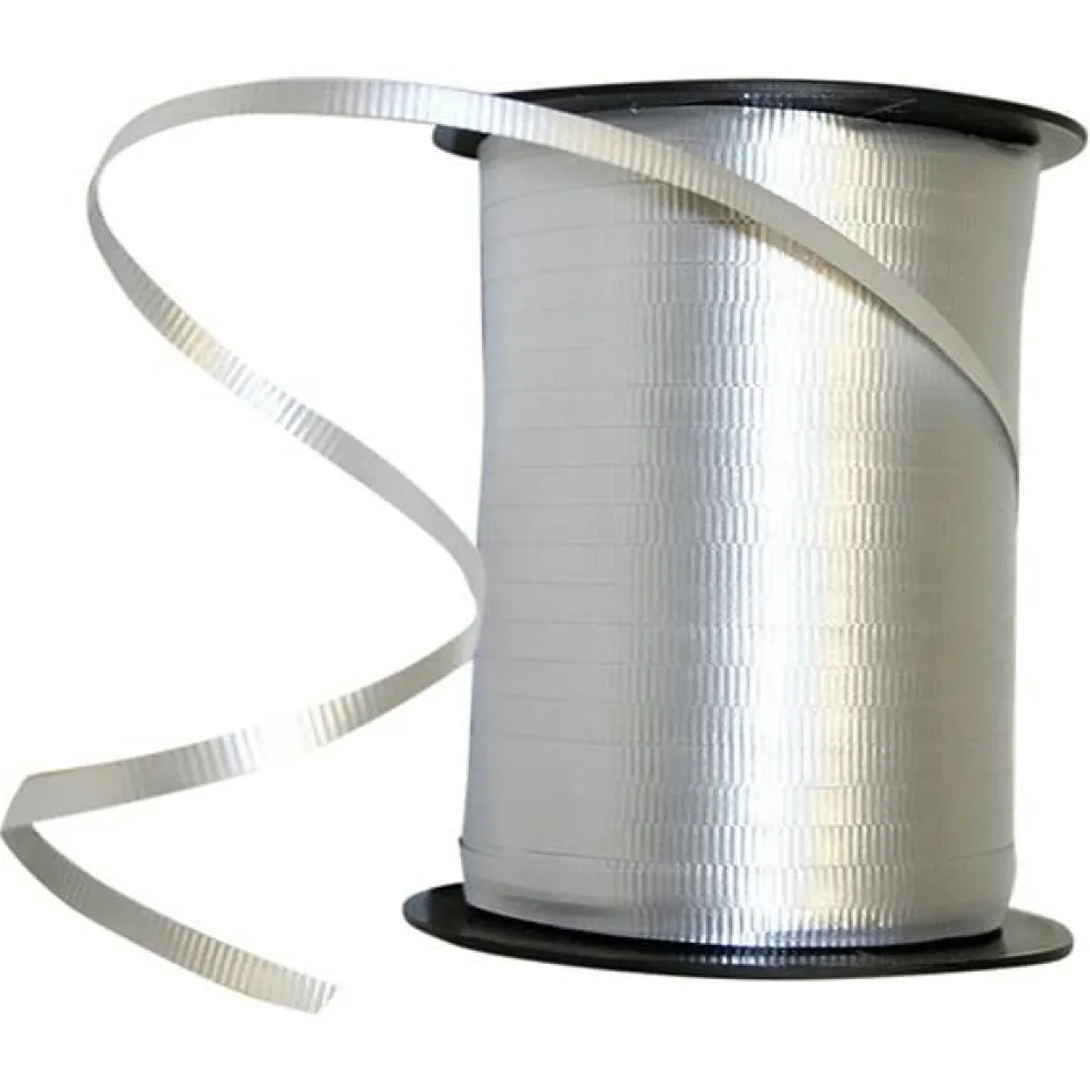 Curling Ribbon --- 3/16 in x 500 yards --- Silver Color