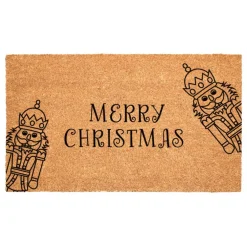 Curly Christmas Nutcracker Doormat