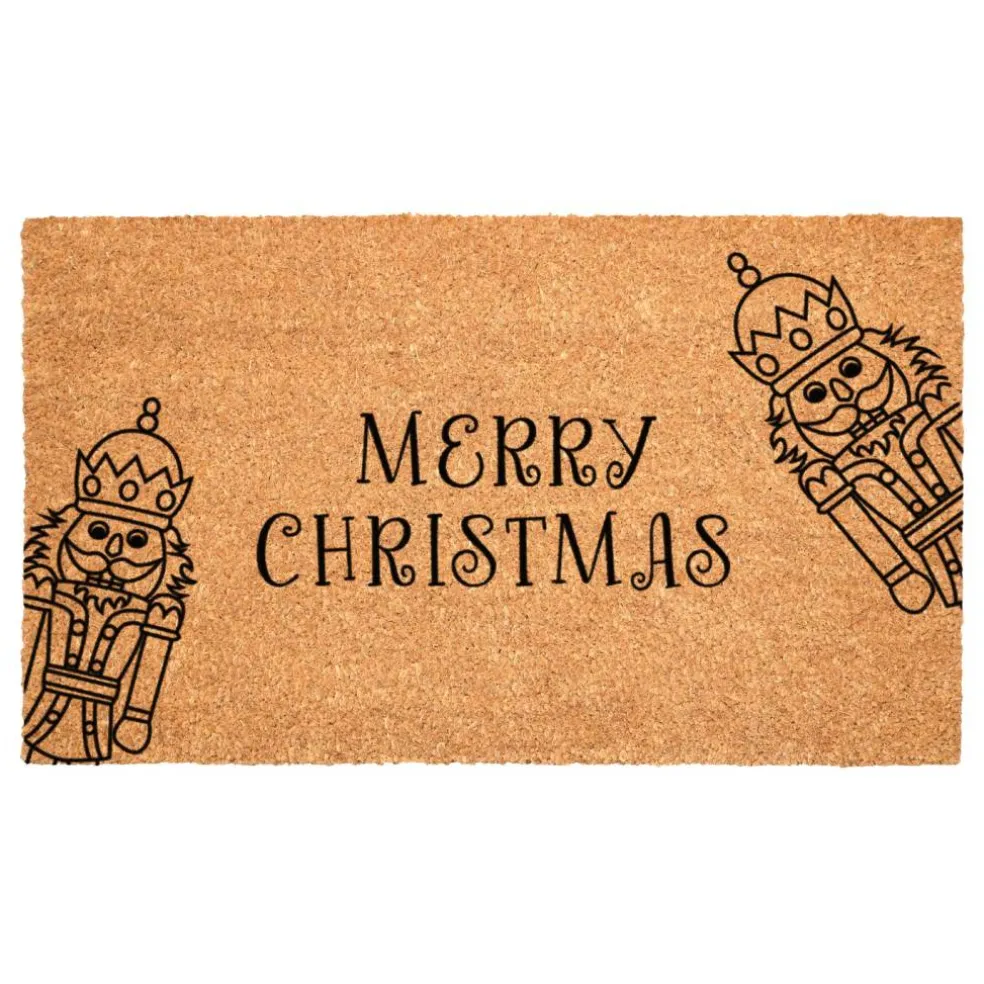 Curly Christmas Nutcracker Doormat