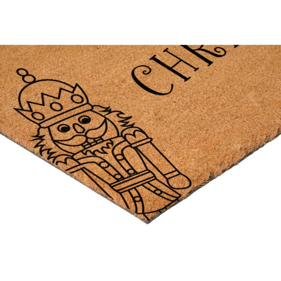 Curly Christmas Nutcracker Doormat