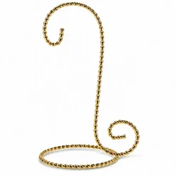 Curved Hook Metal Display Stand for Small Ornaments 5.75 Inches