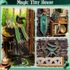 CUTEBEE® Book Nook Kit Darkness Common Room DIY Miniature House Shelf Insert Decor Diorama Kit