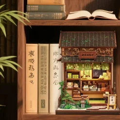CUTEBEE® Book Nook Kit Kanmi-dokoro Kurihara DIY Miniature House Shelf Insert Diorama