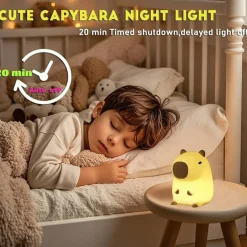 Cute Capybara Night Light