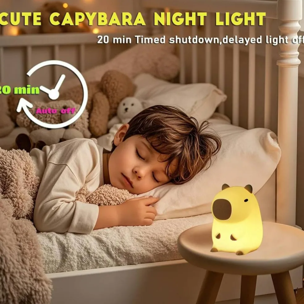 Cute Capybara Night Light