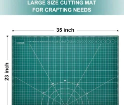 Cutting Mat, 23" x 35" Self Healing Cutting Mat, 5-Ply Craft Mat Green, Rotary Cutting Mat for Crafts, Fabric, Sewing, Quilting, Scrapbooking