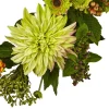 22” Dahlia & Mum Wreath