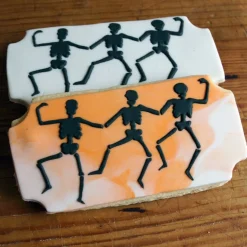 Dancing Skeletons Cookie and Craft Stencil | CM179 by Designer Stencils | Cookie Decorating Tools |