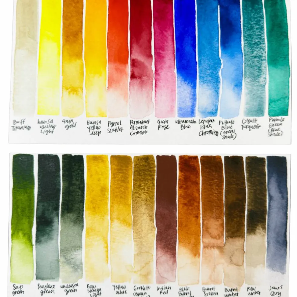 Daniel Smith Extra Fine™ 24 Color Half Pan Watercolor Tin