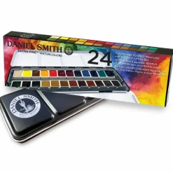 Daniel Smith Extra Fine™ 24 Color Half Pan Watercolor Tin