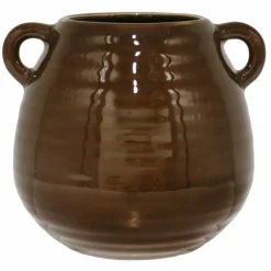 Dark Brown Ceramic Vase Tabletop Décor by Ashland®