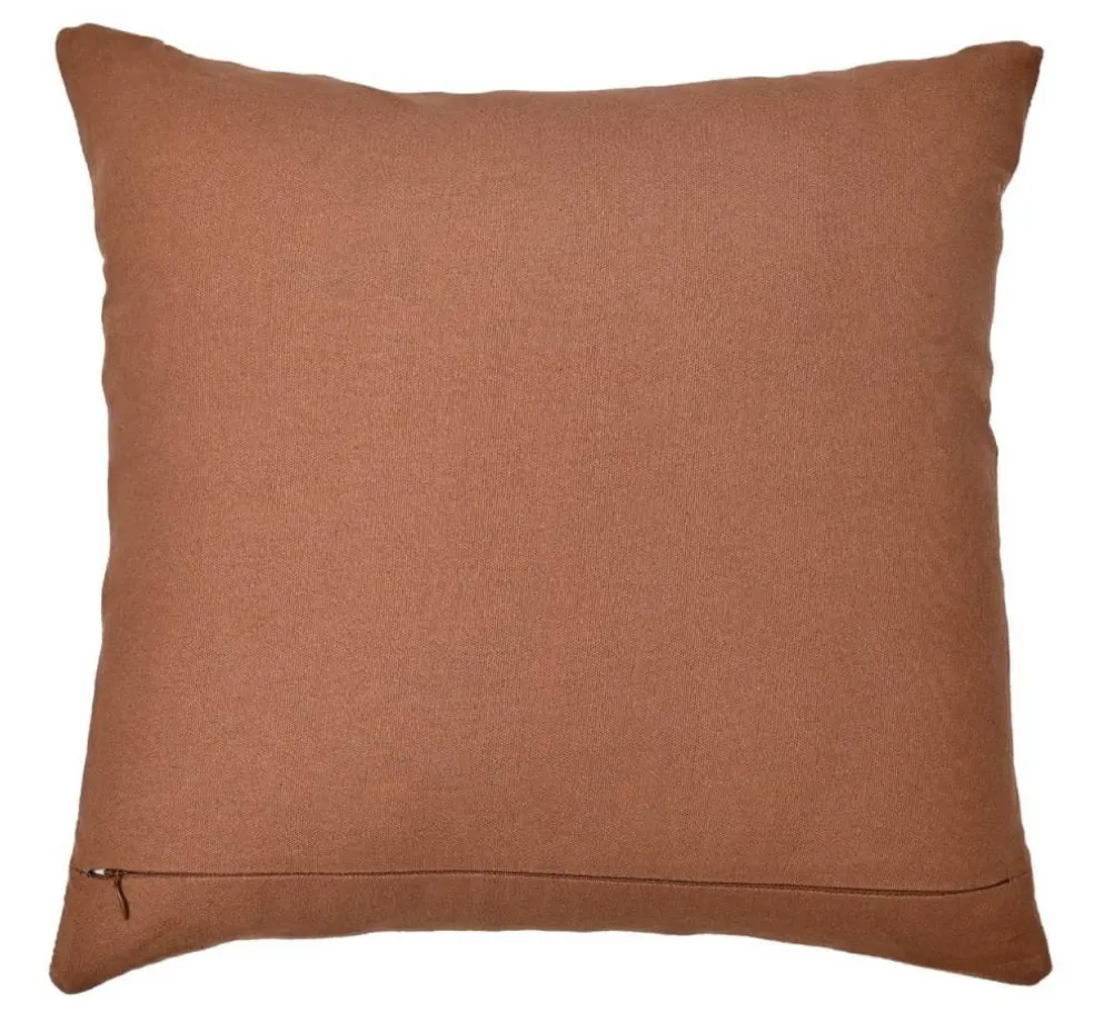 18" Dark Brown Leather Pillow by Ashland®