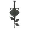 Dark Dagger-Pierced Rose Metal Wall Décor by Ashland®