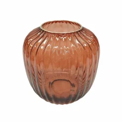 7.5" Dark Pink Glass Vase by Ashland®