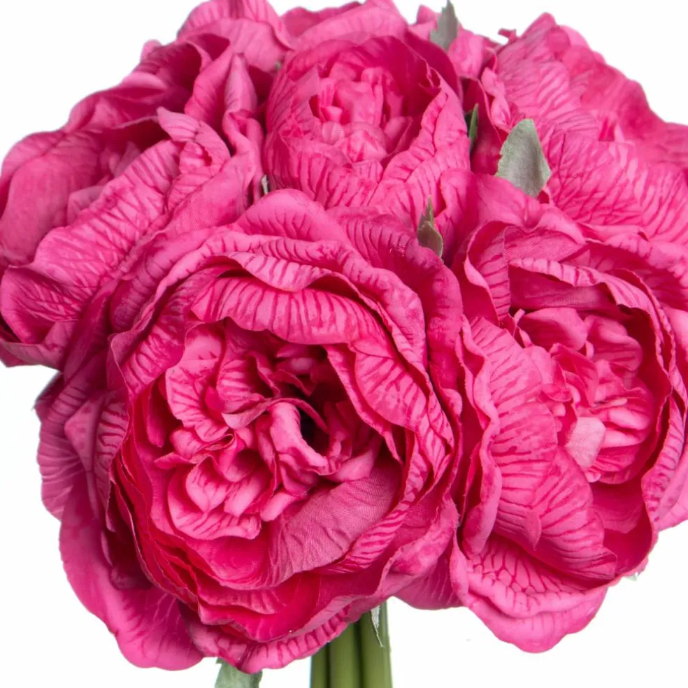 11" Dark Pink Peony Real Touch Deluxe Bush by Ashland®