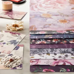 Dark Watercolor Florals Paper Pad by Recollections™, 12