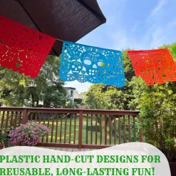 Day of the Dead Papel Picado - Paper (4 Pack), Exclusive Designs