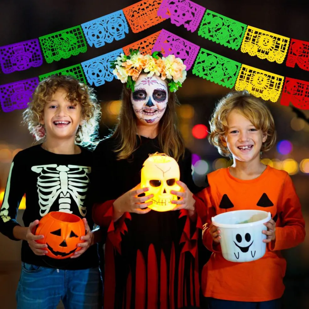 Day of the Dead Papel Picado - Paper (4 Pack), Exclusive Designs