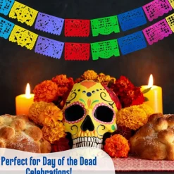 Day of the Dead Papel Picado - Paper (4 Pack), Exclusive Designs