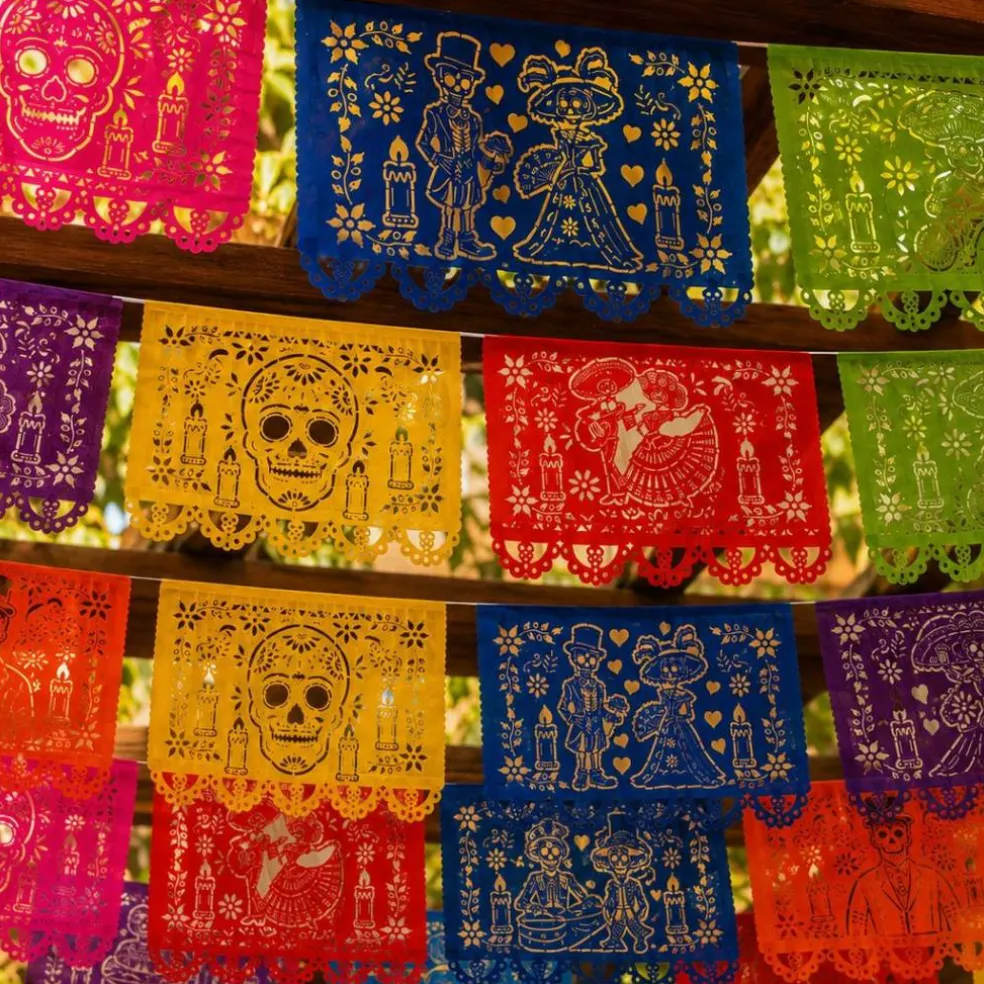 Day of the Dead Papel Picado - Paper (4 Pack), Exclusive Designs