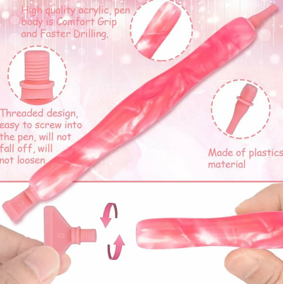 5D Diamond Painting Drill Pen, Rhinestone Gem Picker Tool Kit for Adults & Nail Art