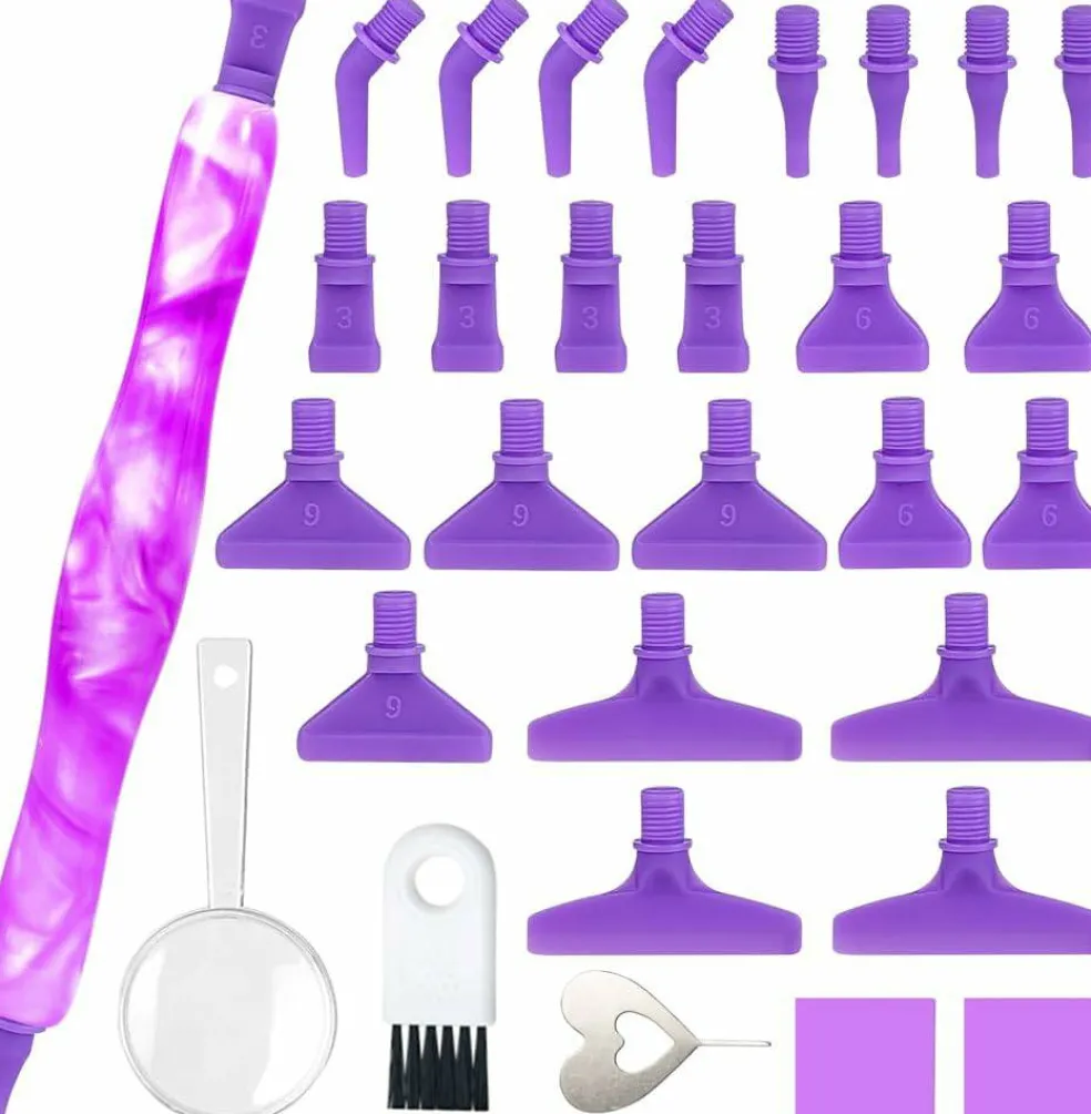 5D Diamond Painting Drill Pen, Rhinestone Gem Picker Tool Kit for Adults & Nail Art