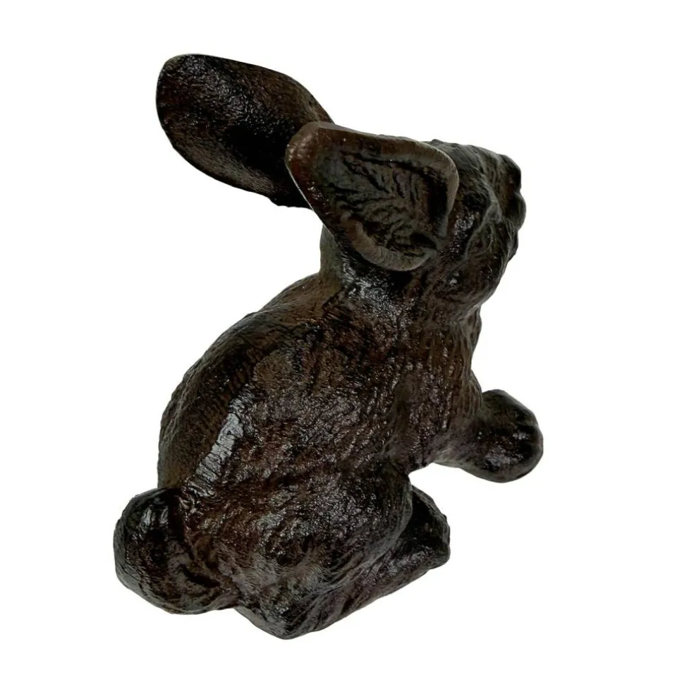 Decorative Bookends Set of 2 Cast Iron Animal Shelf Decor Brown Rustic