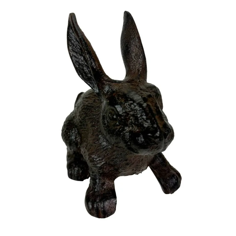Decorative Bookends Set of 2 Cast Iron Animal Shelf Decor Brown Rustic