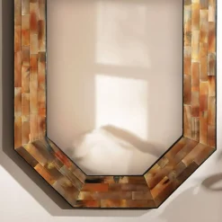 Decorative Wall Mirror with Frame – Stylish Home & Bathroom Accent Mirror