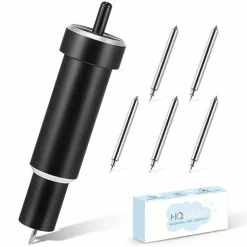 Deep Cut Blade and Holder Compatible with Explore 3/Air 2/Air/One/Maker 3/Maker Cutting Machine Replacement Blades for Glitter Vinyl, Cardstock, Adhesive Foil, Vellum