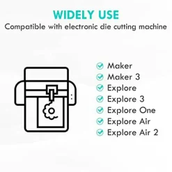 Deep Cut Blade and Holder Compatible with Explore 3/Air 2/Air/One/Maker 3/Maker Cutting Machine Replacement Blades for Glitter Vinyl, Cardstock, Adhesive Foil, Vellum