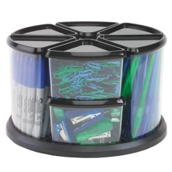 Deflecto Rotating 9-Bin Carousel Organizer
