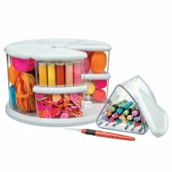 Deflecto Rotating 9-Bin Carousel Organizer